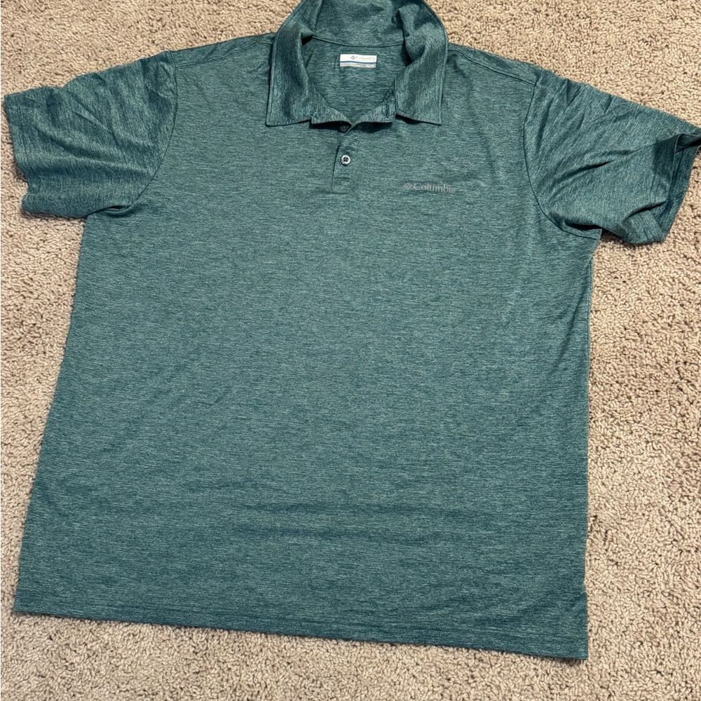 Columbia Men's Teal Polo Shirt
